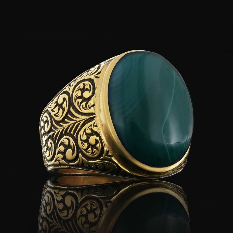 Men 925 Sterling Silver Ring With Unique Motif - view 7