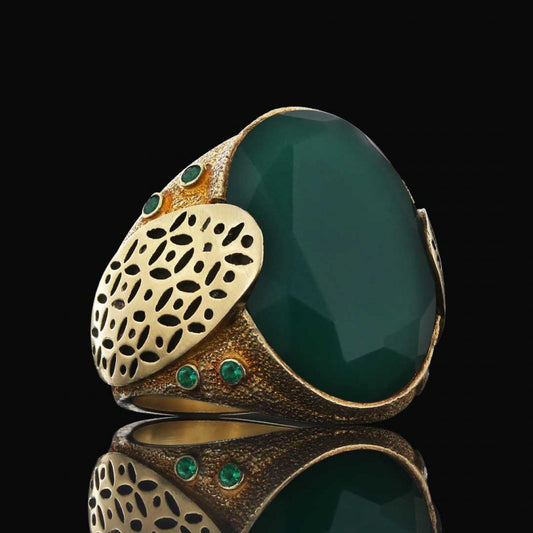 Men Silver Ring 925 Sterling by SWISS PLUS - Custom Made Filigree Sterling Silver Rings - view 2
