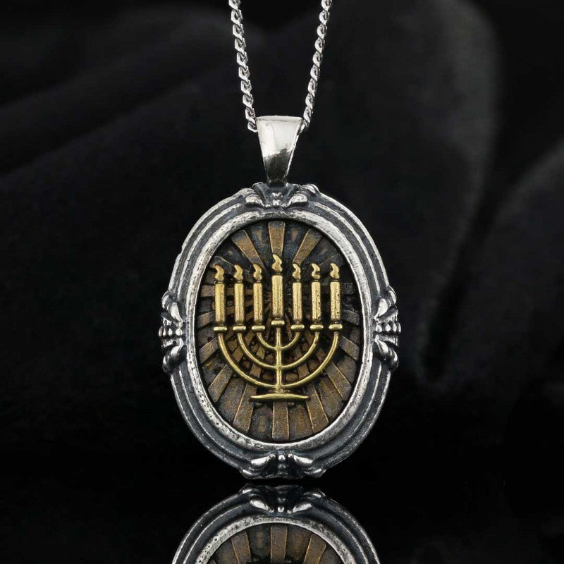 Menorah Isolated Pendant by SWISS PLUS - Jewish Collection - view 3