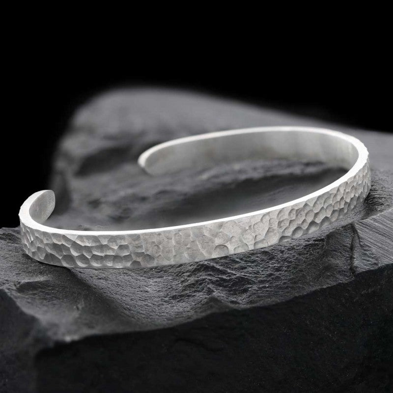 Mens Silver Cuff Bracelet