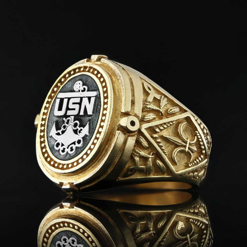 USN Military Ring by SWISS PLUS - Military Rings - view 4