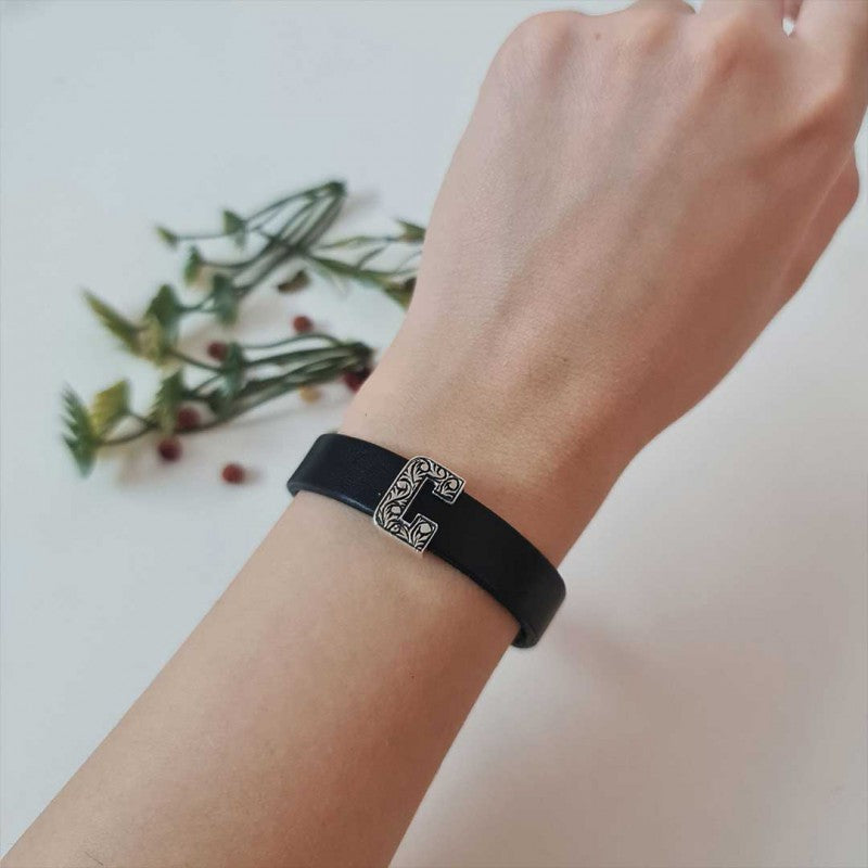 Motif Alphabet Letter C Bracelet by SWISS PLUS - Letter Collection - view 4