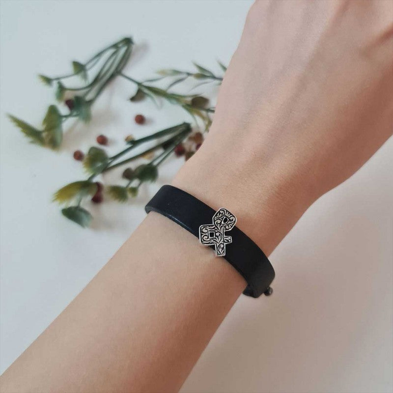 Motif Letter & Bold Alphabet Bracelet by SWISS PLUS - Letter Collection - view 4