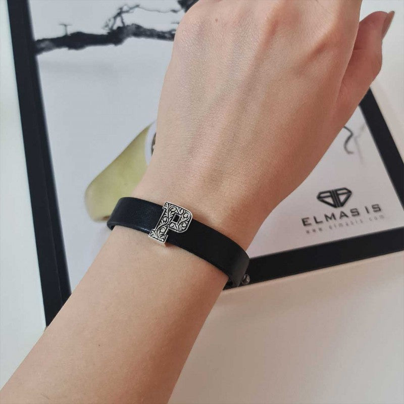 Motif Letter P Bracelet by SWISS PLUS - Letter Collection - view 4