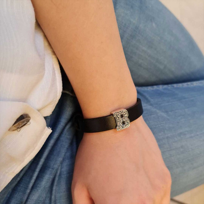 Motif Special Design Alphabet Letter B Bracelet by SWISS PLUS - Letter Collection - view 4