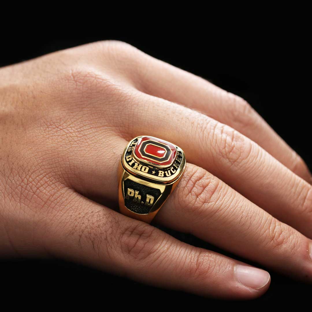 Ohio State Buckeyes Ring by SWISS PLUS - Custom College Class Rings - view 6
