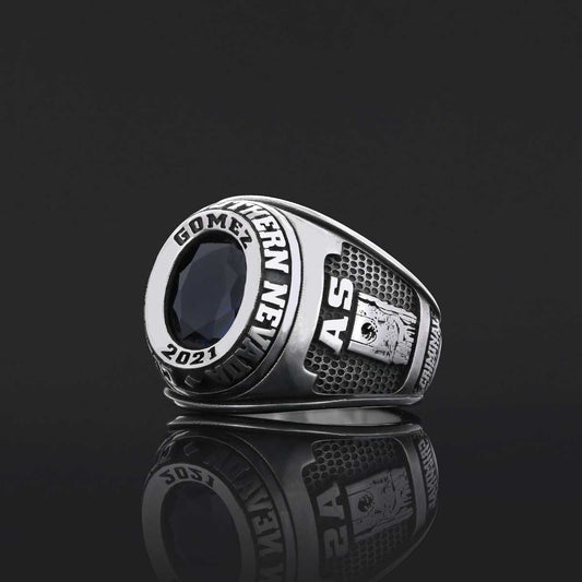 Collage of Southen Nevada Ring, Customized High School Ring, University Ring, Graduation Collage Ring - view 2