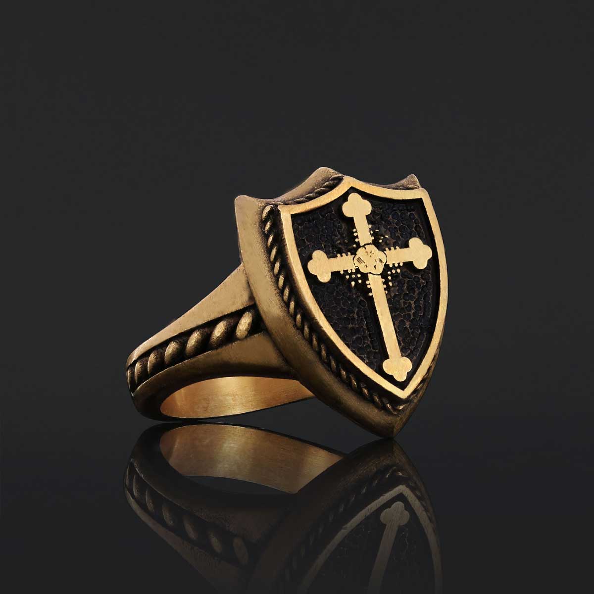 Personalized AMORC Rosae Crucis Order Symbol, Rosicrucian AMORC Ring, Custom Rosae Crucis Ring - view 3