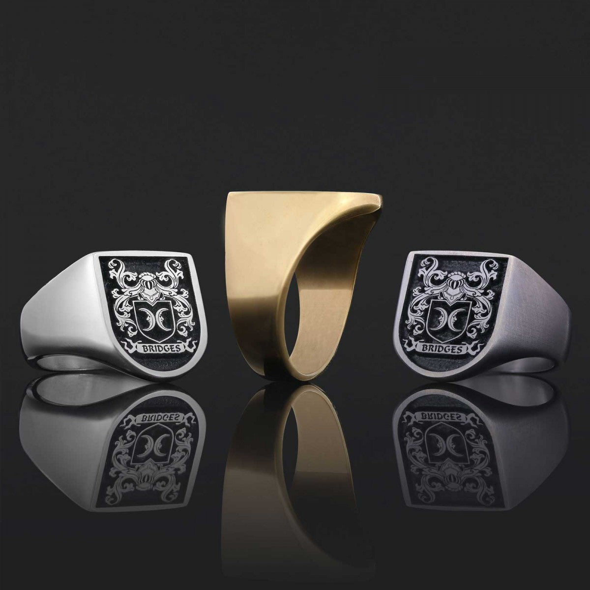 Personalized Family Ring, 925 Sterling Silver Design Family Ring by SWISS PLUS - Family Collection - view 7