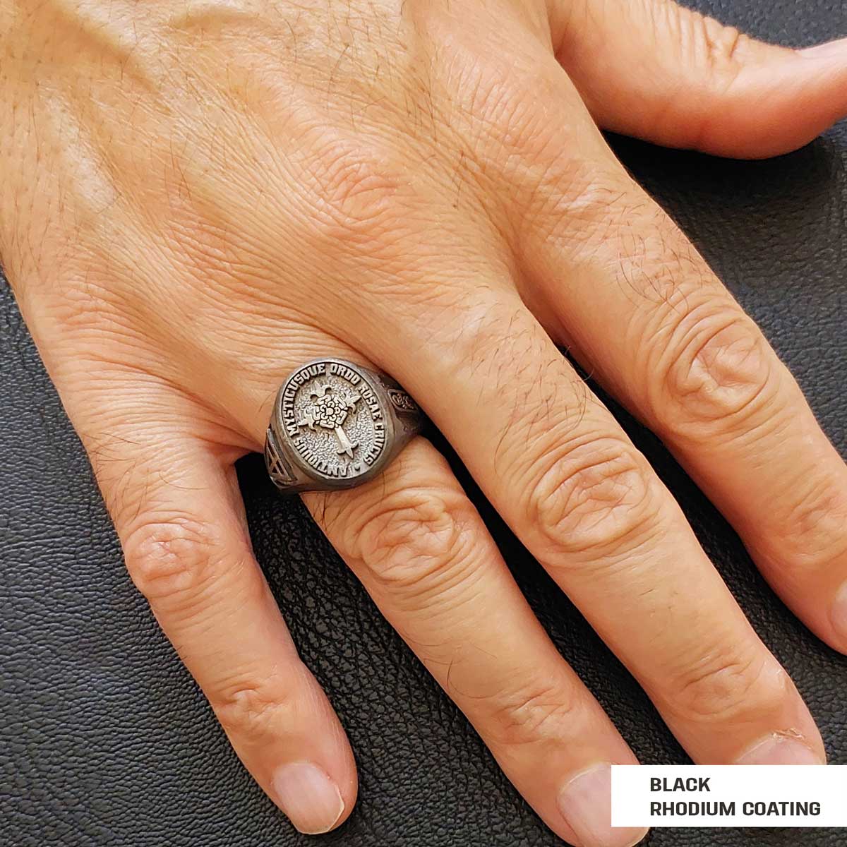 Personalized Rosae Crucis Ring, A Sacred and Symbolic Accessory