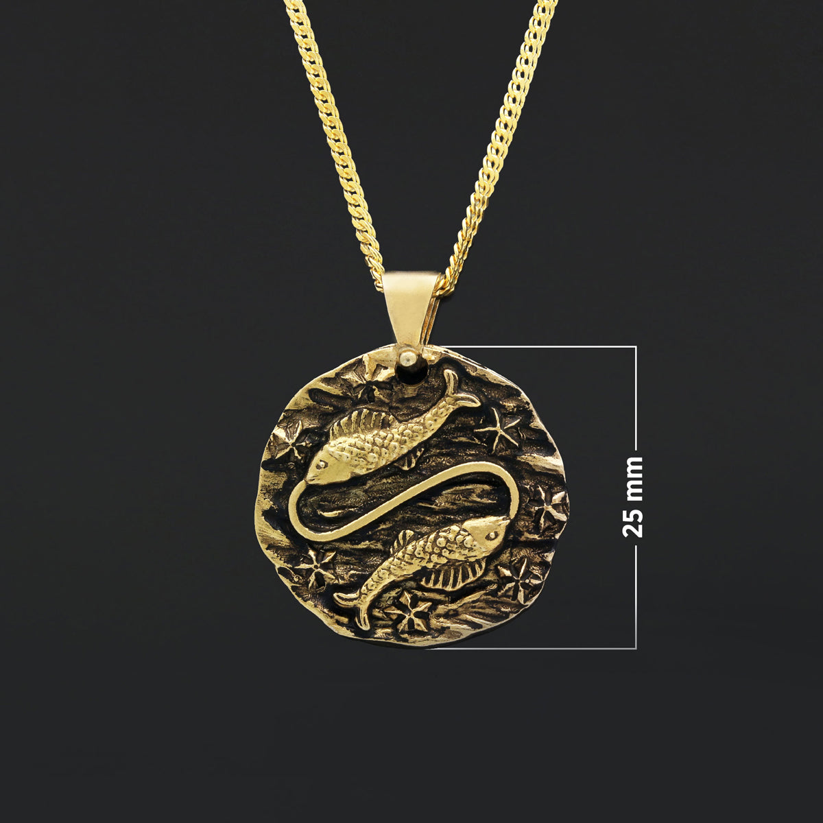 Pisces Pendant, Zodiac Jewelry, Sterling Silver, Astrology Necklace, Gift for Pisces, Unique Pisces Pendant - view 6