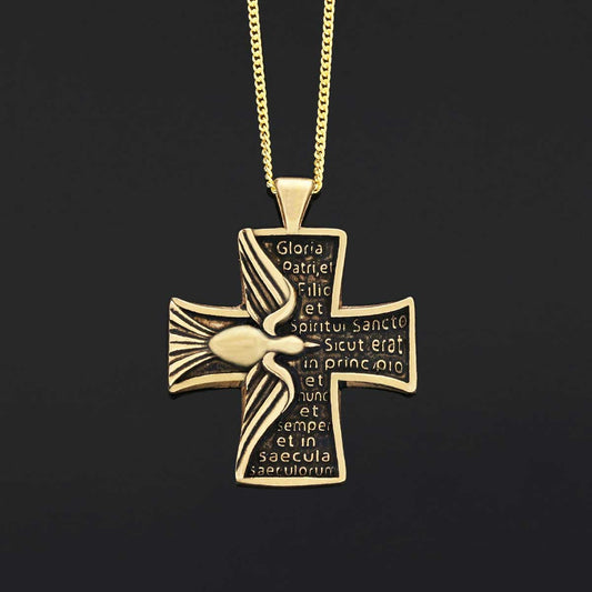 Rosae Crucis Pendant, Rosicrucian Mystical Necklace, Rosae Crucis Symbol Pendant