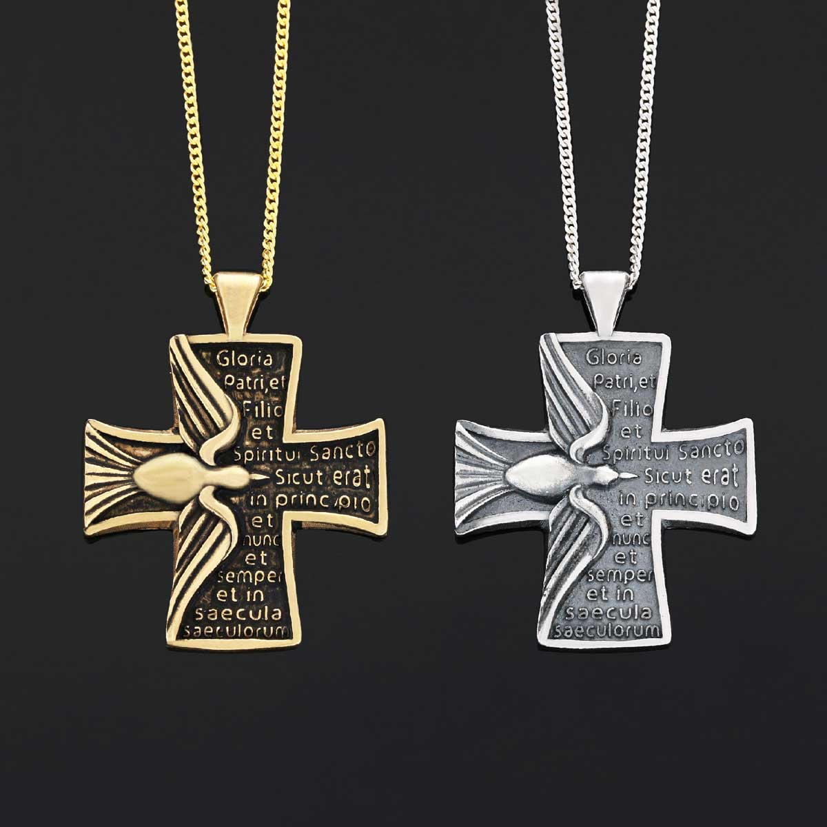Rosae Crucis Pendant, Rosicrucian Mystical Necklace, Rosae Crucis Symbol Pendant by SWISS PLUS - Rosae Crucis Collection - vi