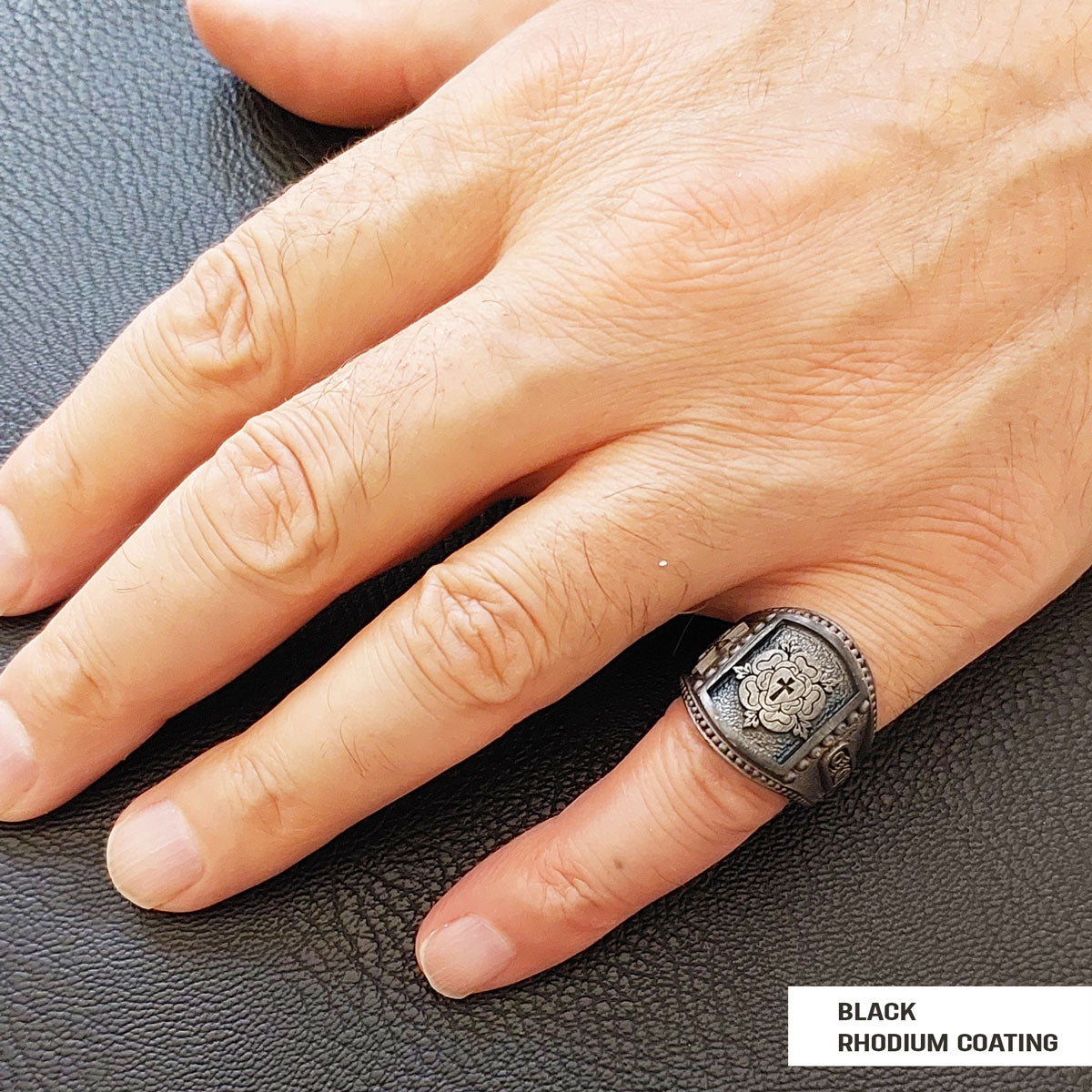 Rosae Crucis Ring, A Symbol of Tradition and Honor, Custom Rosae Crucis Ring by SWISS PLUS - Rosae Crucis Collection - view 7