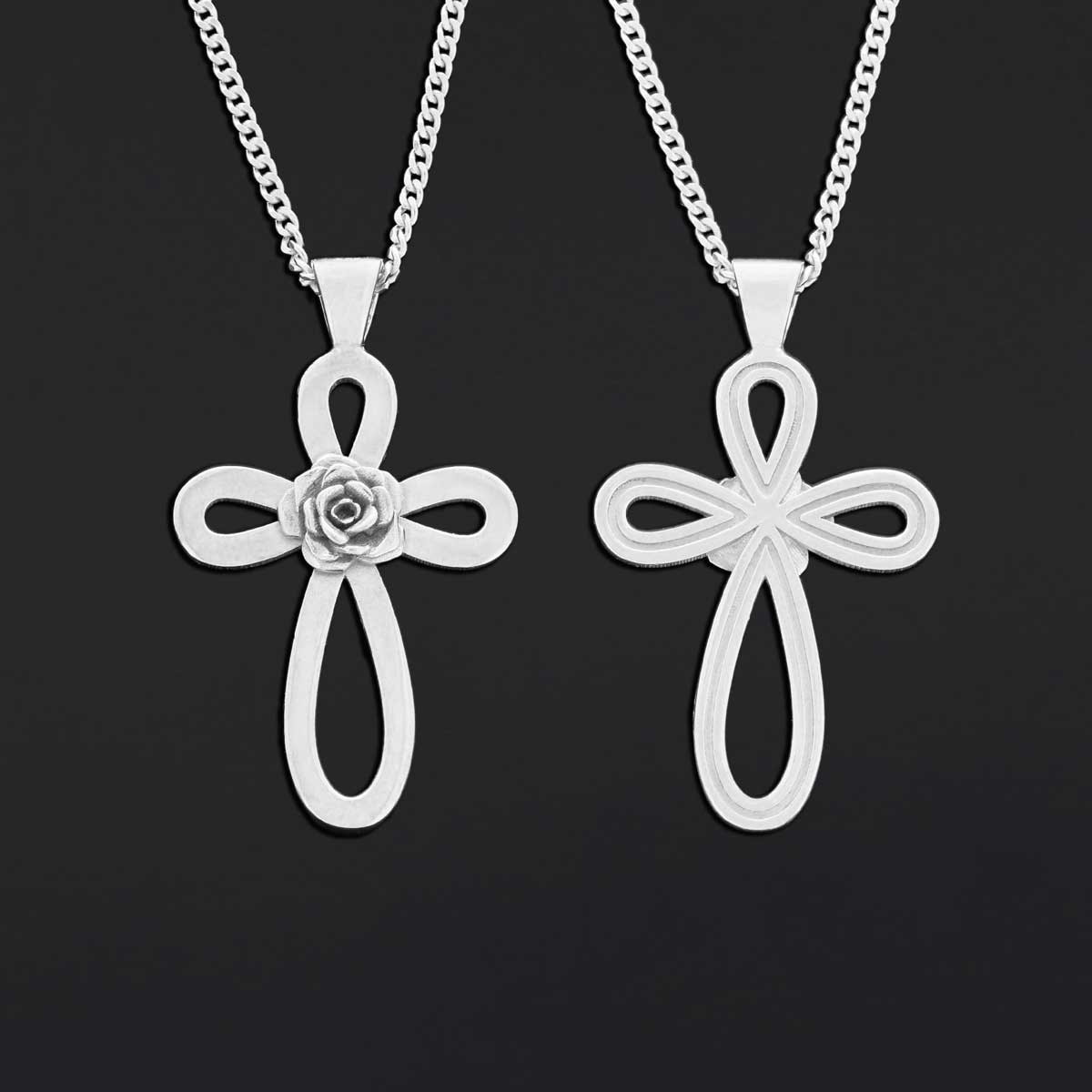 Rosicrucian Jewelry, Cross Necklace, Handmade Amorc Necklace, Cross Amorc Pendant - view 3
