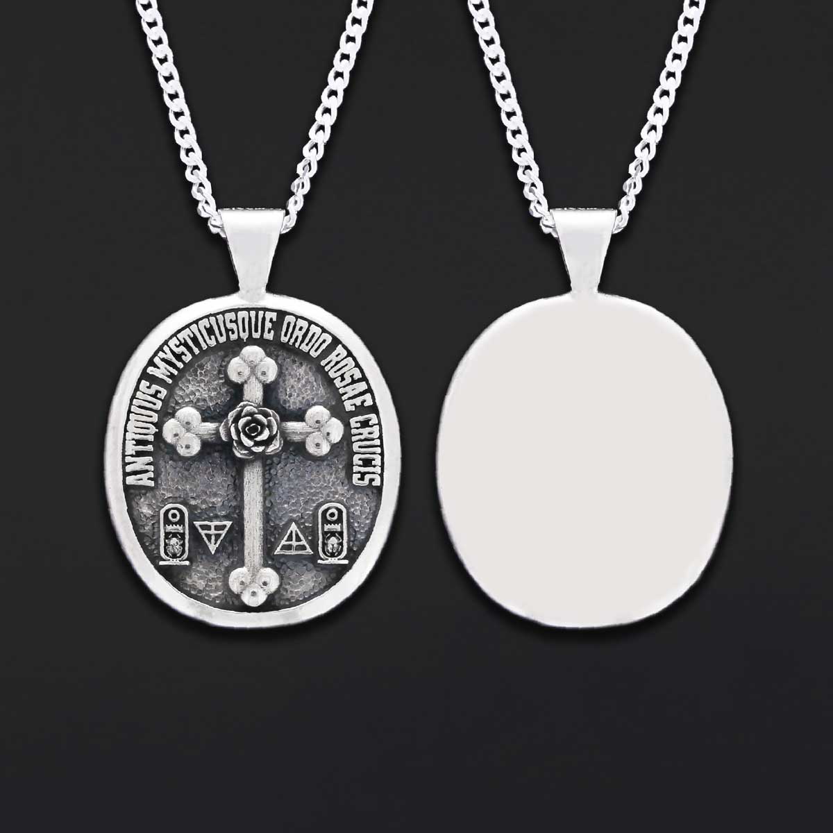 Rosicrucian Pendant Necklace, Amorc Cross Jewelry, Spiritual Gift Idea by SWISS PLUS - Christian Collection - view 7