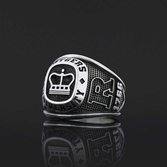 Rutgers University Ring, Handmade University Graduation Ring, Class Ring, High School Ring - view 2