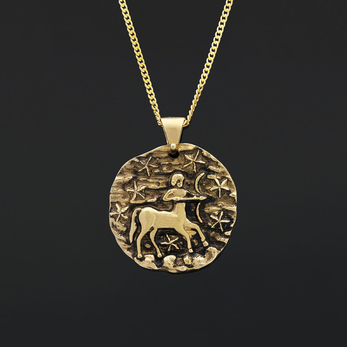 Sagittarius Horoscope Pendant, Zodiac Sign Jewelry, Astrological Necklace by SWISS PLUS - Zodiac Collection - view 7