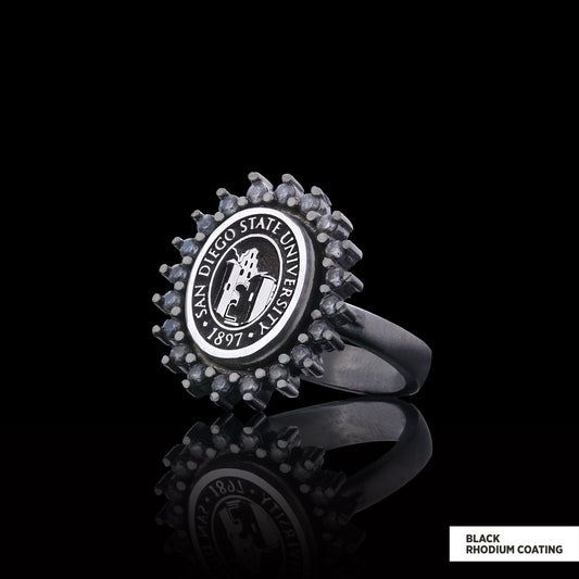 School Ring, University Ring, Graduation Ring, Graduation Gift, Women's Ring, Gift for Him by SWISS PLUS - Custom College Cla