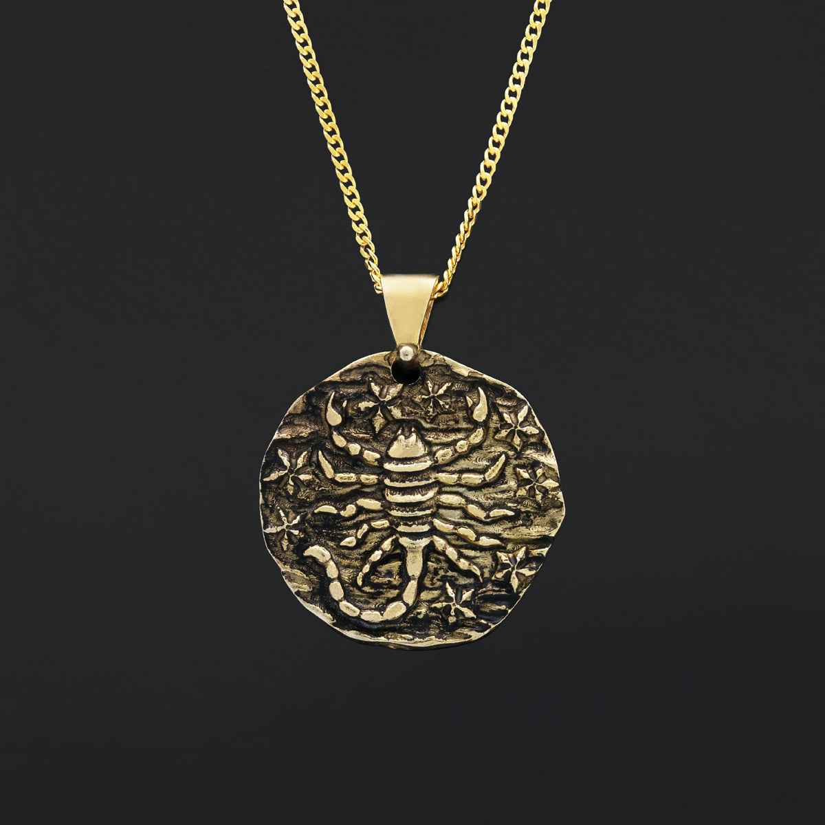 Scorpio Pendant, Zodiac Jewelry, Sterling Silver Necklace, Astrology Charm, Gift for Scorpio - view 2
