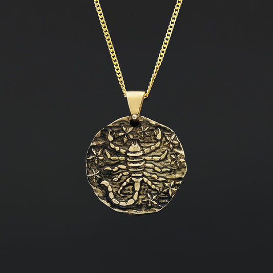 Scorpio Pendant, Zodiac Jewelry, Sterling Silver Necklace, Astrology Charm, Gift for Scorpio