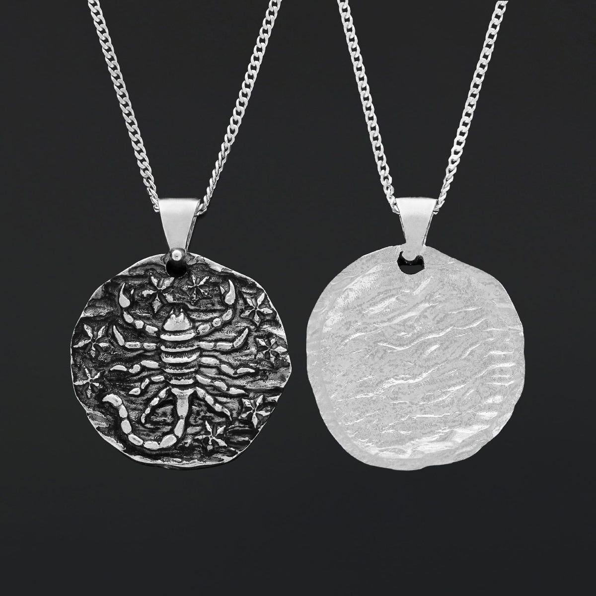 Scorpio Pendant, Zodiac Jewelry, Sterling Silver Necklace, Astrology Charm, Gift for Scorpio - view 6