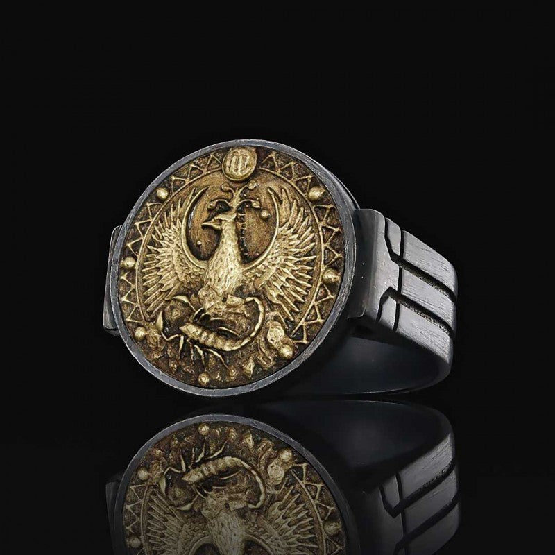 Scorpio Zodiac Round Ring - view 4