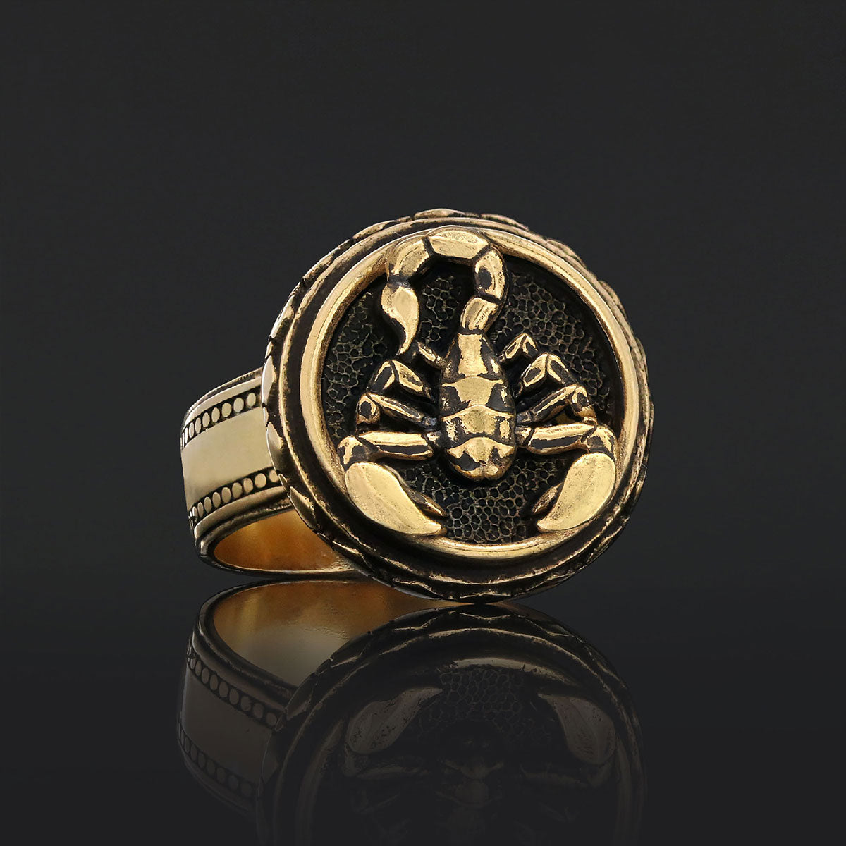 Scorpio Zodiac Silver Ring