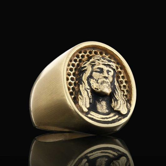 Silver Jesus Ring by SWISS PLUS - Christian Collection - view 2