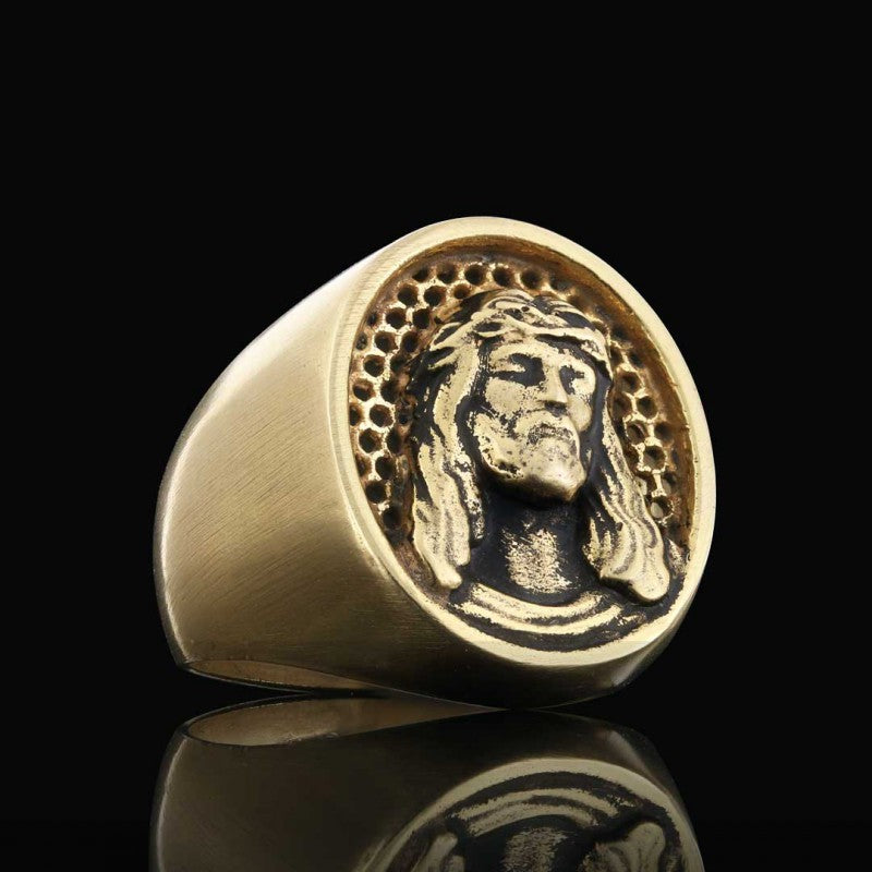 Silver Jesus Ring - view 2