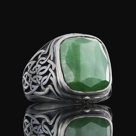 Silver Men Ring by SWISS PLUS - Unique Design Rings - view 2