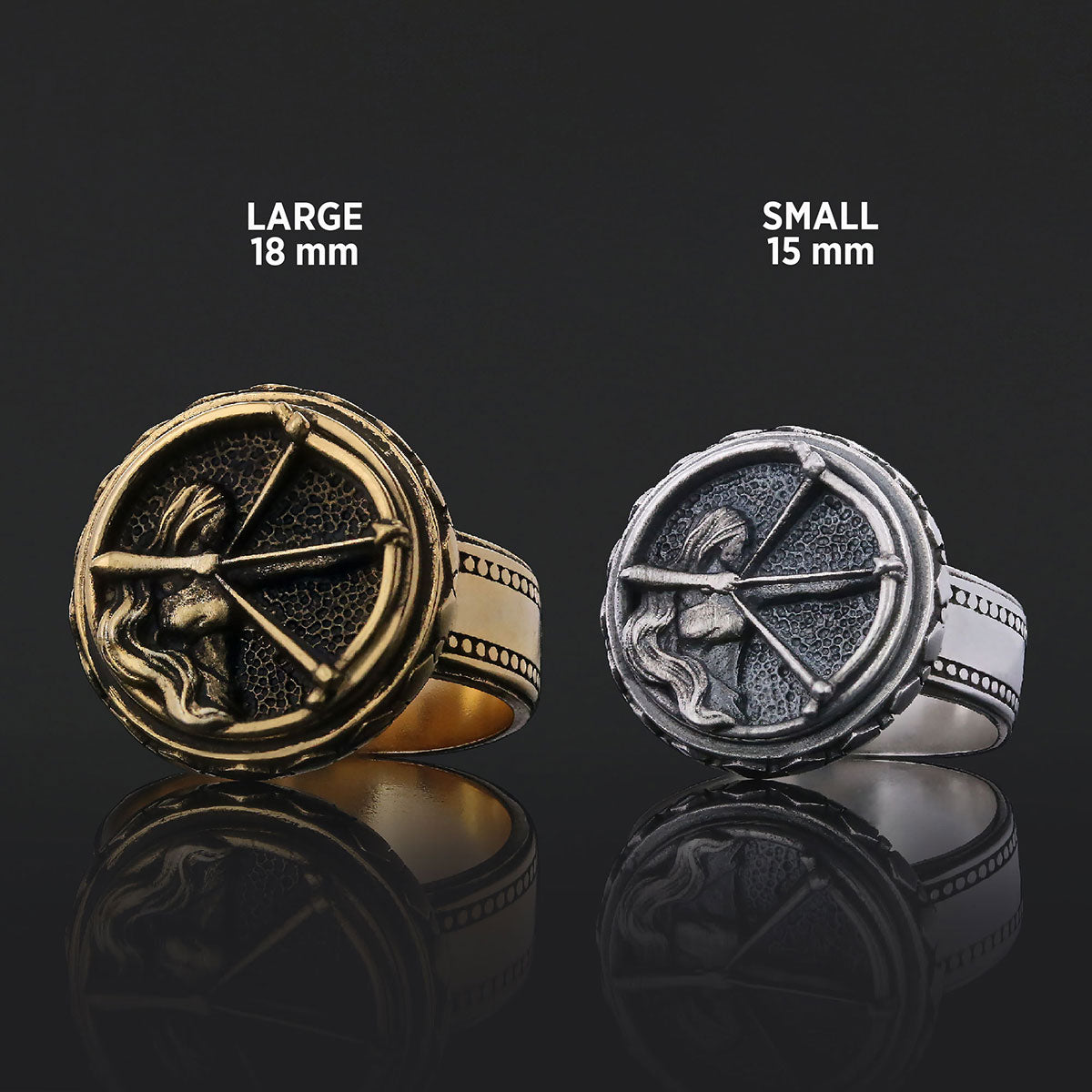 Silver Sagittarius Ring