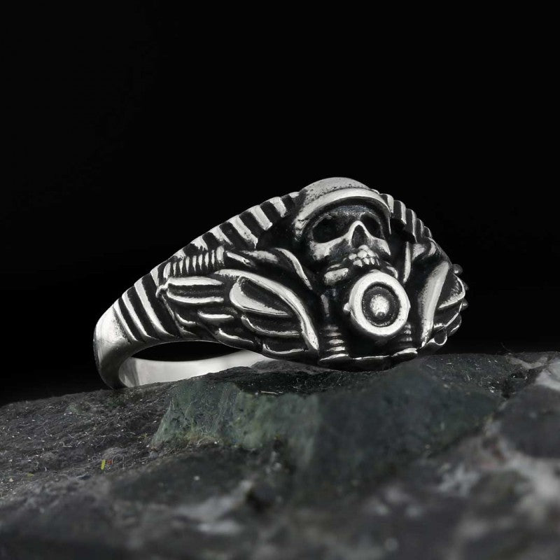 Skull Biker Ring
