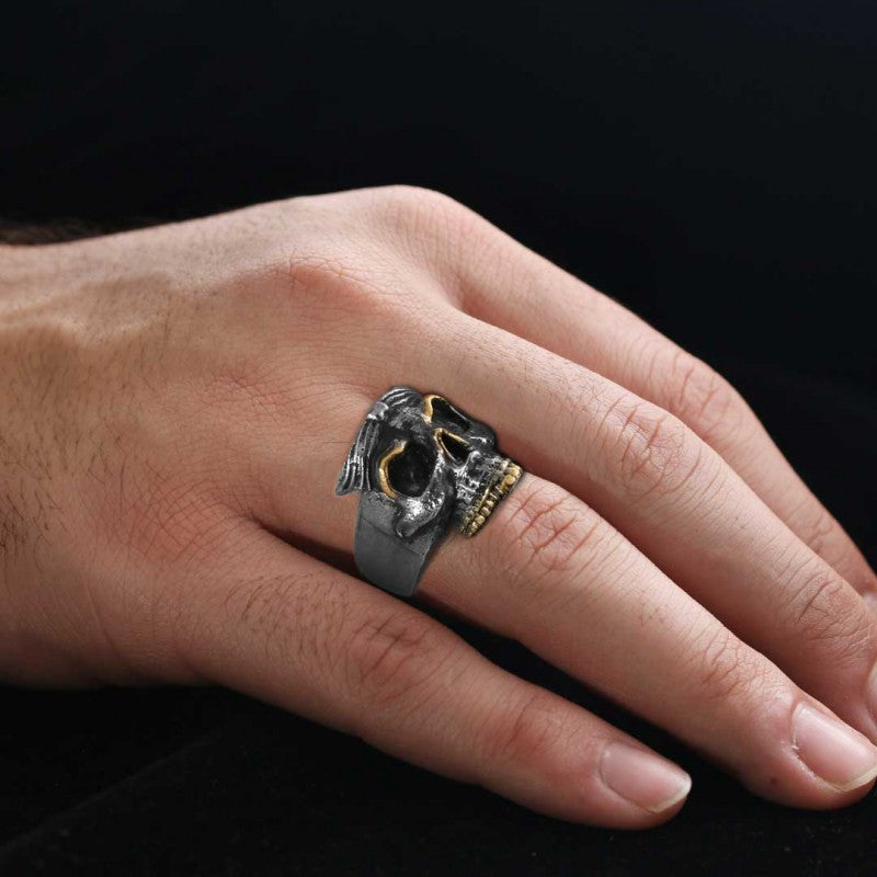 Skull Men Ring by SWISS PLUS - Skull Rings - view 7