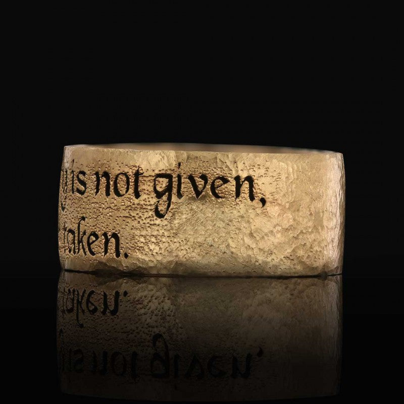 Sovereignty Motto Band Ring