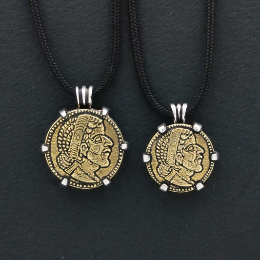 Special Design 925 Sterling Silver Egyptian Coin Women Pendant