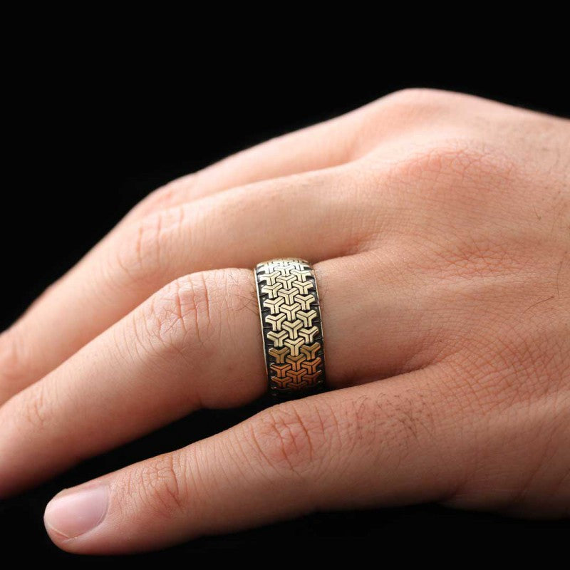 Special Design 925 Sterling Silver Wedding Ring by SWISS PLUS - Sterling Silver Band Rings - view 7