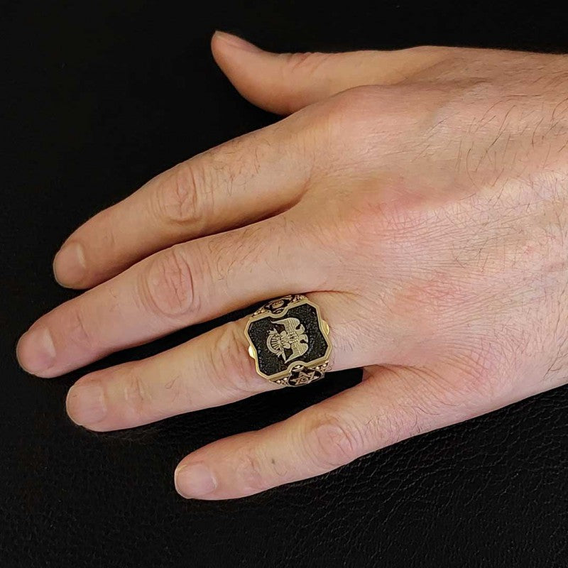 Special Design Handmade Sİlver Masonic Ring - view 6