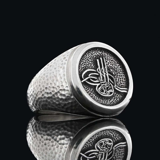 Special Design Ottoman Tughra Ring by SWISS PLUS - Ottoman Jewelry Collection - view 2