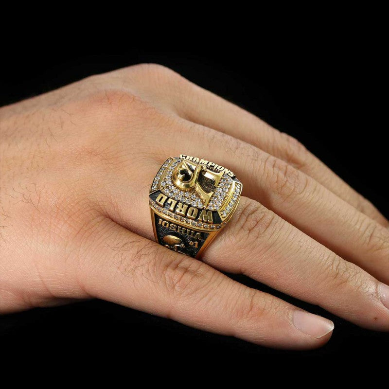 Special Design World Champions With Stone Big Ring by SWISS PLUS - Unique Design Rings - view 4