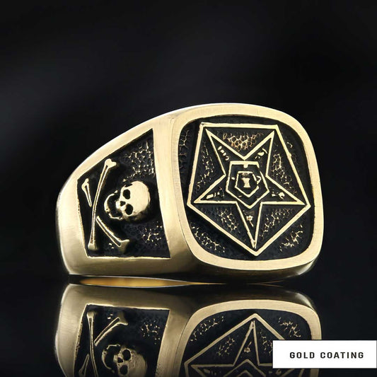 Special Square Eastern Star Masonic Ring, Freemason Ring, Master Mason Rings