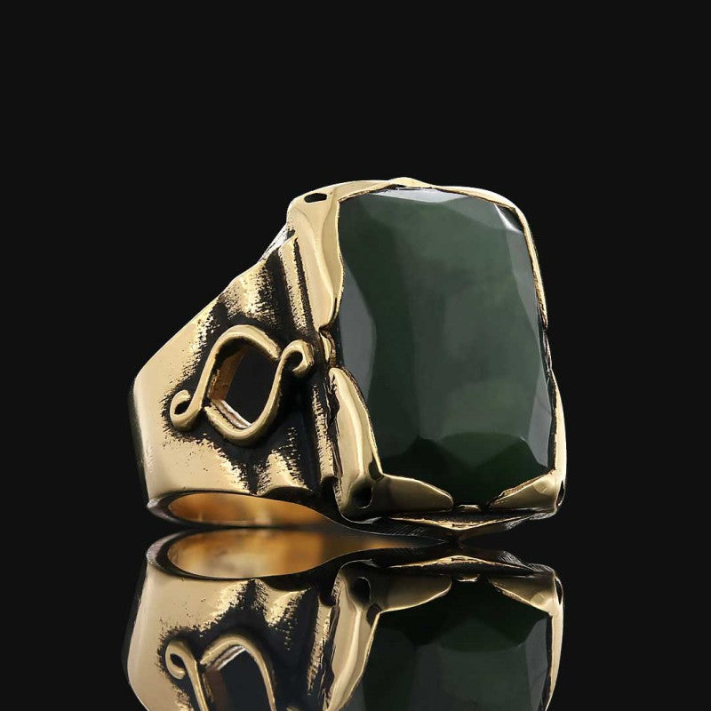 Spinel Stone Silver Ring by SWISS PLUS - Unique Design Rings - view 7