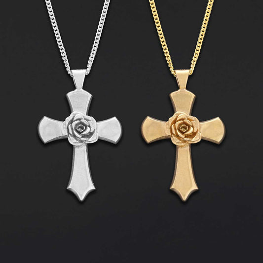 Spiritual Symbol of Ancient Necklace, Antiquus Mysticusque Ordo Rosae Crucis Pendant by SWISS PLUS - Rosae Crucis Collection