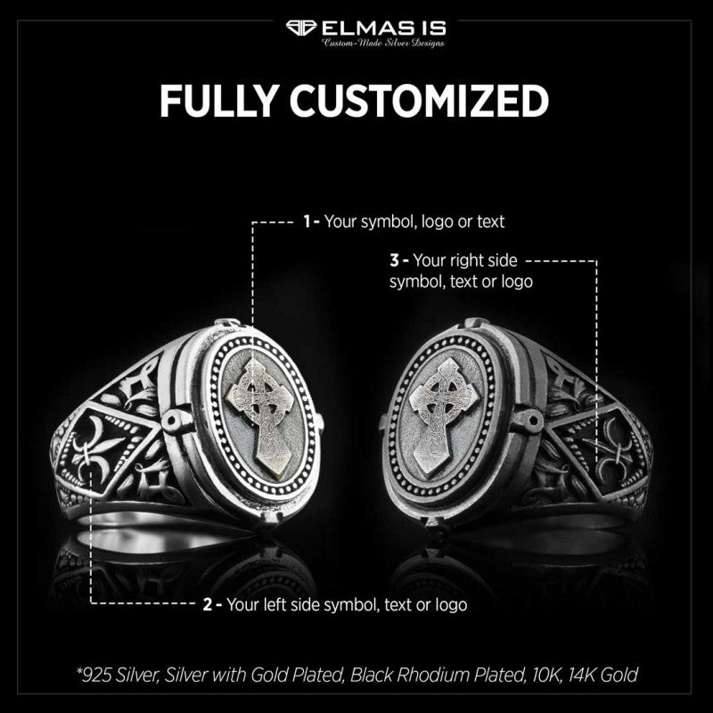 Stacked Cross Ring by SWISS PLUS - Christian Collection - view 5