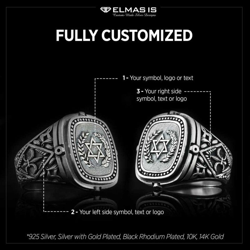 Star of David Ring by SWISS PLUS - Jewish Collection - view 5