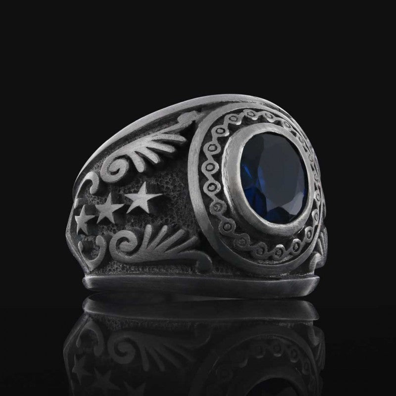 Sterling Silver 925 Ring for Men by SWISS PLUS - Unique Design Rings - view 7
