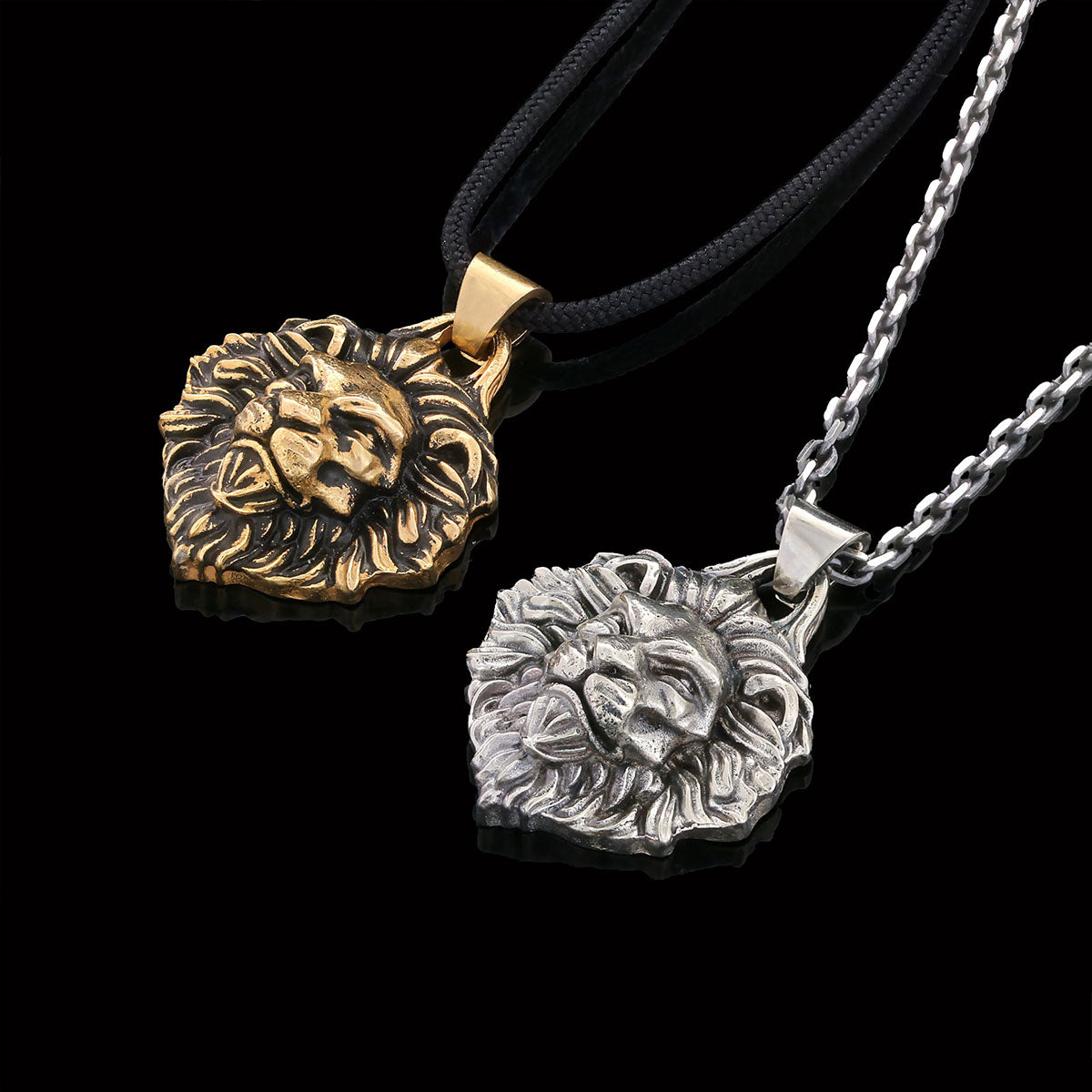 Sterling Silver Lion Pendant - view 4