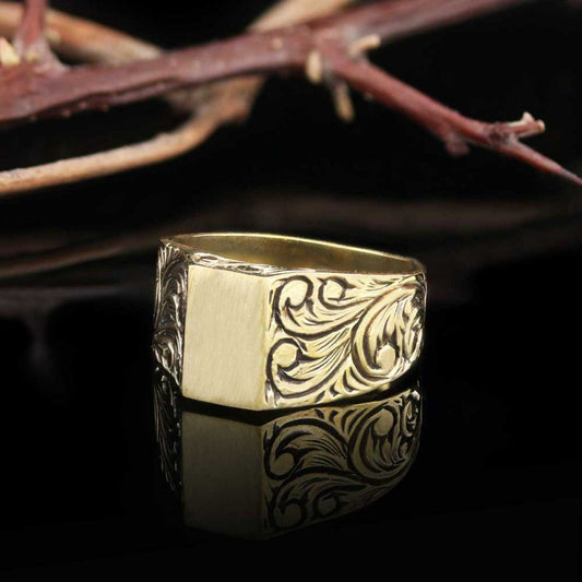 Sterling Silver Monogram I Bold Alphabet Women Ring - view 2