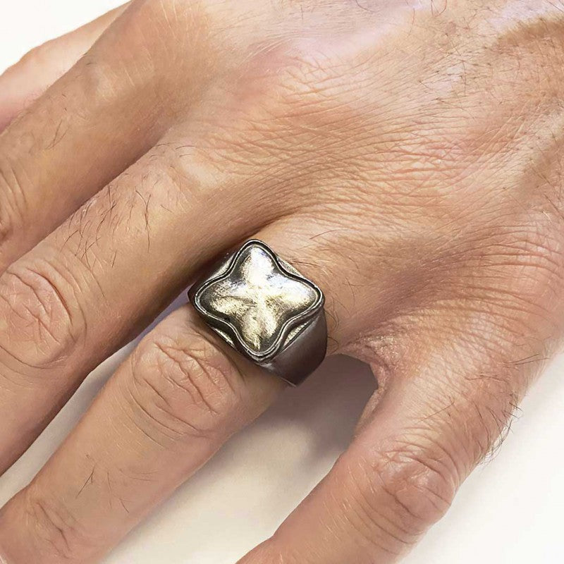 Unique Design Sterling Silver Ring by SWISS PLUS - Unique Design Rings - view 7