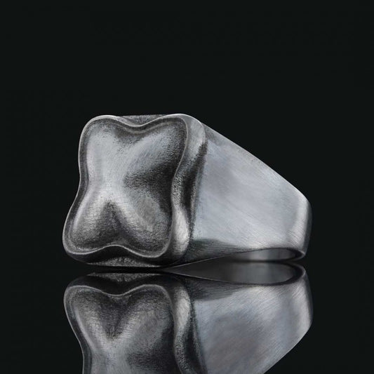 Unique Design Sterling Silver Ring by SWISS PLUS - Unique Design Rings - view 2